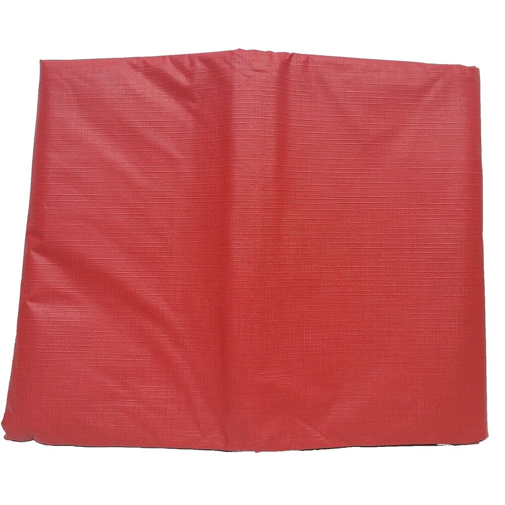 Peva Vinyl Flannel Back Tablecloth 60" Round (4-6 people) RED COLOR, BH
